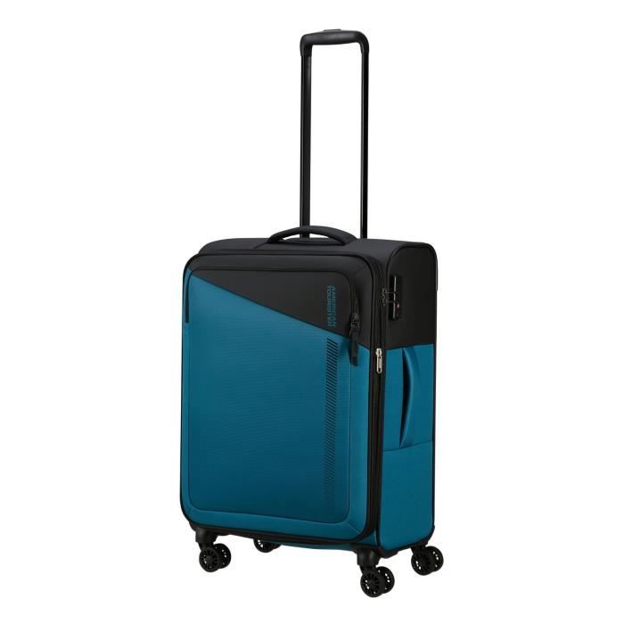 Valise American Tourister Daring Dash L - Bagage 4 Roulettes Noir/Bleu