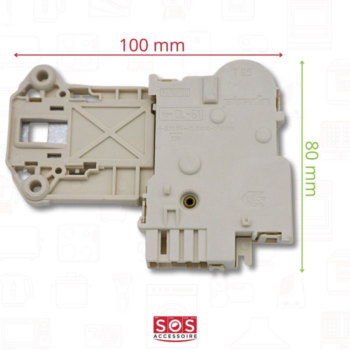 Serrure De Porte Pour Lave-linge AEG Et Electrolux - Pièce Détachée D'origine Bitron - Modèles 3792030425, 1249675149, 1249675131