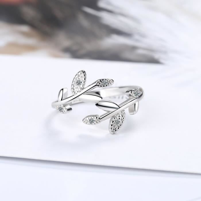 Bague online femme feuille