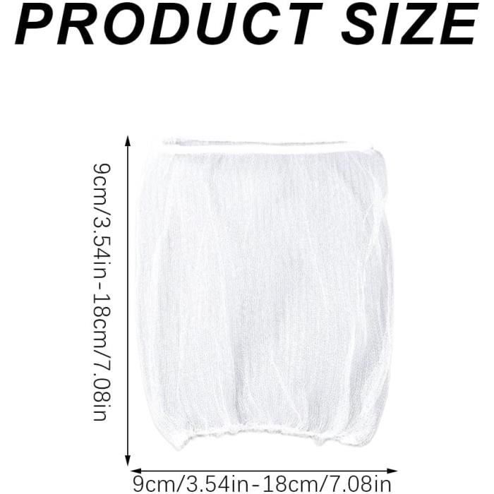 FENGCHUANG Lot De 300 Sacs Crépine Évier – Maille Fine Jetable Anti-Bouchon Cuisine Et Salle De Bain, Collecteur Résidus Avec Élastique