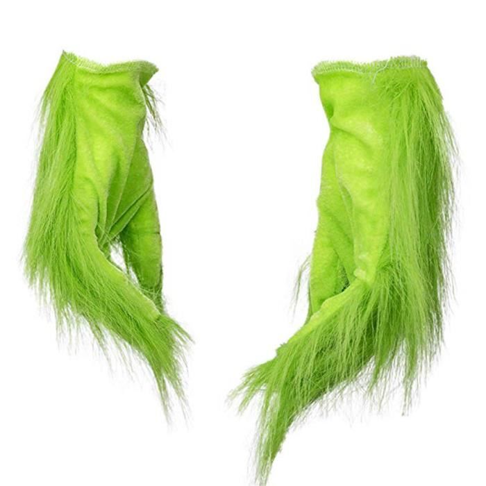 Gant de grinch aux cheveux - Masque de carnaval Grinch vert, accessoires de  déguisement de fête de monstre de - Cdiscount Jeux - Jouets