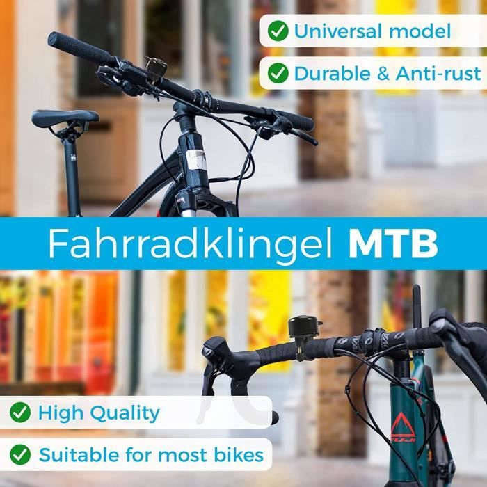 2pcs Sonnette Velo Enfant Fille Mini Sonnette De Vélo Licorne