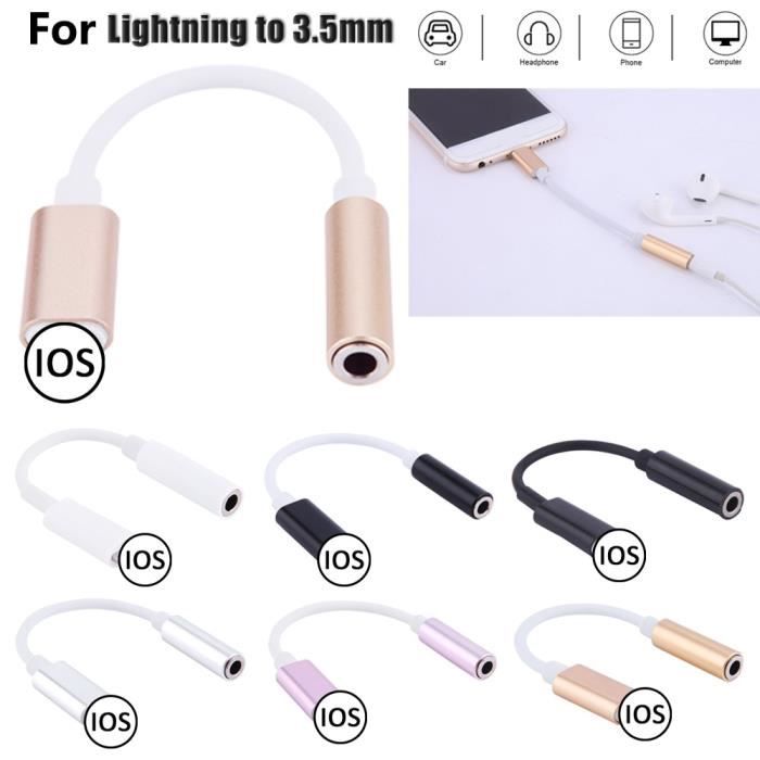 3,5 mm / Lightning 8 broches / écouteur de type C pour iPhone IPod Ipaad  téléphone portable casque écouteurs écouteurs avec contrôle du volume Et  micro (EAR-06) - Chine Pour écouteurs iPhone