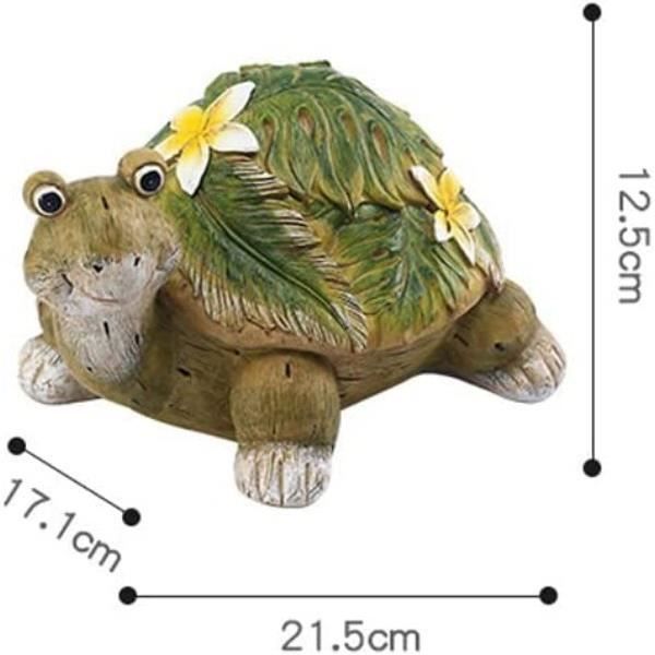 Statue De Tortue De Jardin Mignonne - 10x6,5x6 Cm, En Résine, Décoration Intérieur/extérieur, Cadeau Original