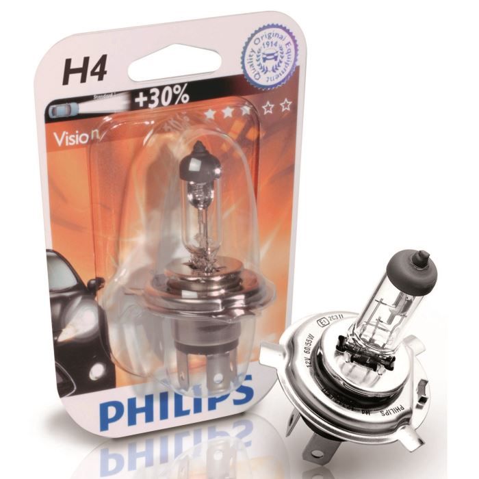 2 Ampoules T4W Philips BlueVision Ultra Pour Citroën Visa 14 60ch - Neuf Emballé