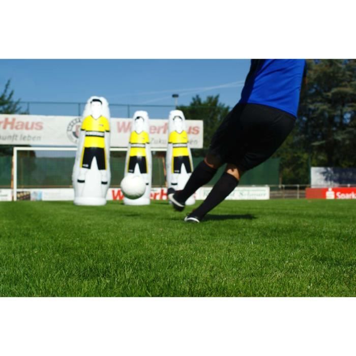 Netsportique Powershot – Mannequin D'Entraînement Gonflable Foot 1,20 M – Idéal Jeunes Joueurs Et Exercices Tirs / Déplacements