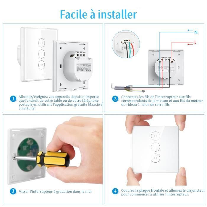 Moteur De Rideau Intelligent Tuya ZigBee 3 En 1, Robot D'ouverture Automatique, Sans Fil Compatible Avec Alexa Home Et Compatible Avec Les Tringles A Rideaux En I En U Et Romaines Fonction Minuteri 90489190