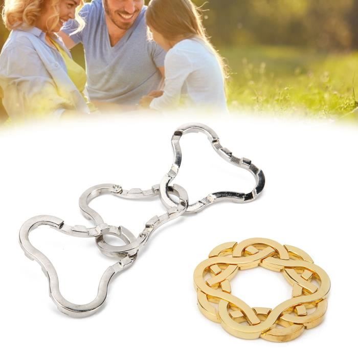 Casse-Tête Serrure à Clé Vintage Classique Casse-Tête en Métal Jouets de Test IQ pour Adultes Enfants Filles Casse-Tête Serrure à Clé Vintage Classique Casse-Tête en Métal Jouets de Test IQ pour Adultes Enfants Filles