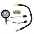 Kit testeur de compression compressiomètre pour moteur essence 0-20 bars ou 0-300 psi avec 4 adaptateurs + coffret-2