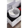 Meuble salle de bain double vasque luxe - Simba - Modèle Lion - Blanc - Design innovateur et moderne-2
