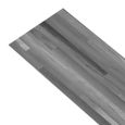 vidaXL Planches de plancher PVC autoadhésif 2,51 m² 2 mm Gris rayé  342881-2