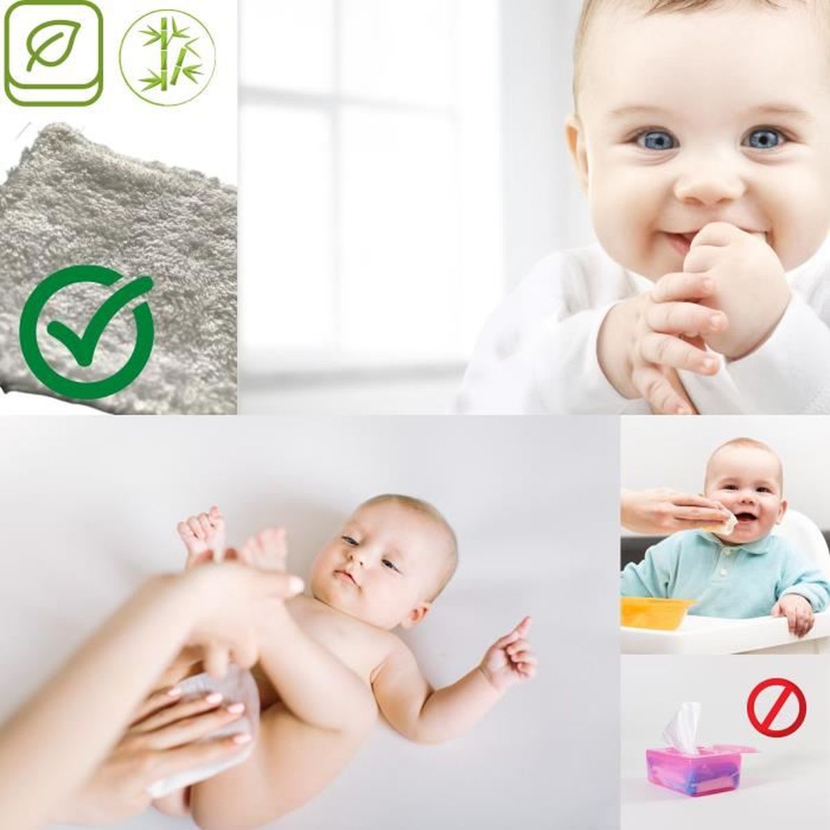 Lingettes démaquillantes / pour bébé - Mistinguette - Accessoires cousus  mains, pour bébés, pour adultes et pour la maison