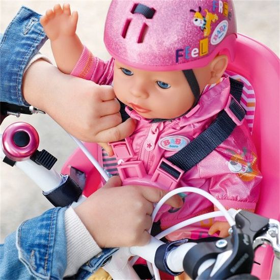 EIRONA Siège De Poupée Pour Vélo Avec Autocollants DIY – Noir, Fixation 25,4 Mm, Pour Enfants Filles