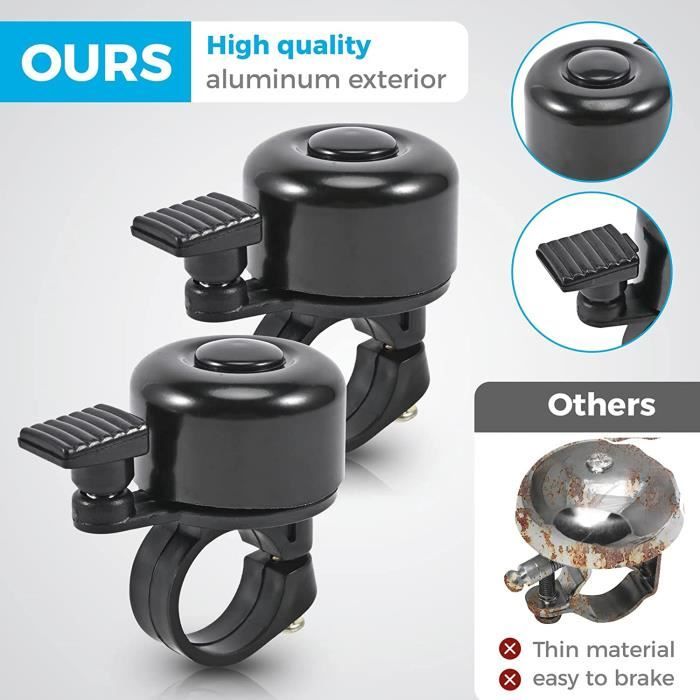 Sonnette De Vélo Pour Enfants - Cloche Licorne Et Dauphin, Pour Vélo, Draisienne, Trottinette - Sécurité Et Fun