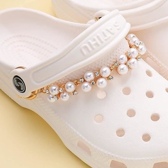 PH PandaHall 6 Pièces Chaînes De Chaussures Croc - Décoration Breloques Pour Sabots, Sandales Et Chaussures Décontractées