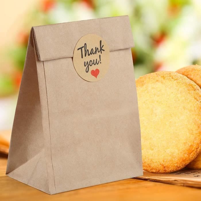 Lot De 50 Sacs En Papier Kraft Marron – Dimensions 9x18x5,5 Cm, Pour Petits Cadeaux, Bonbons, Mariages, Anniversaires Et Fêtes
