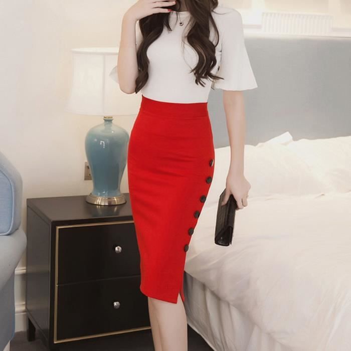 Jupe serpent rouge cheap