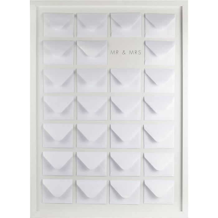 Lunaanda Livre d'or de mariage en bois personnalisé alternative avec cœurs en bois pour mariage, anniversaire, fête prénatale