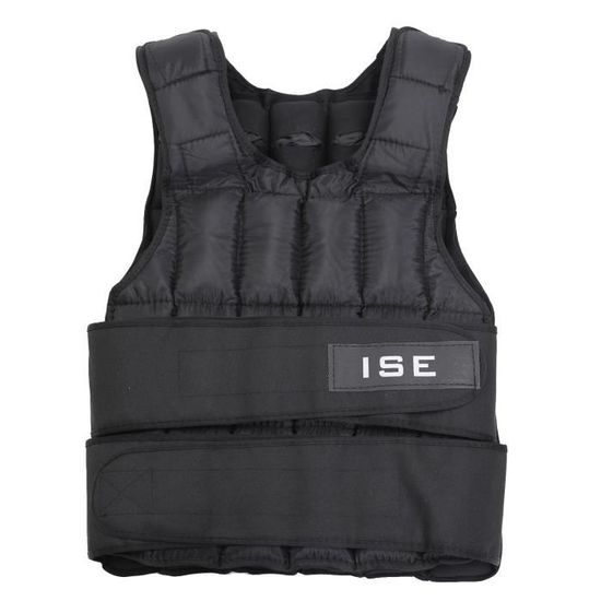 Gilet Lesté Ajustable 6 à 16 Kg - Homme/femme, Avec Bandes Réfléchissantes Et Poche Téléphone Amovible Pour Muscu, Marche, Course