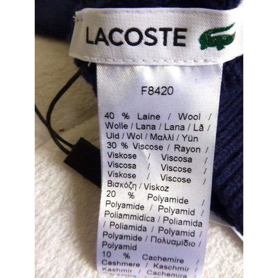 gants lacoste pas cher