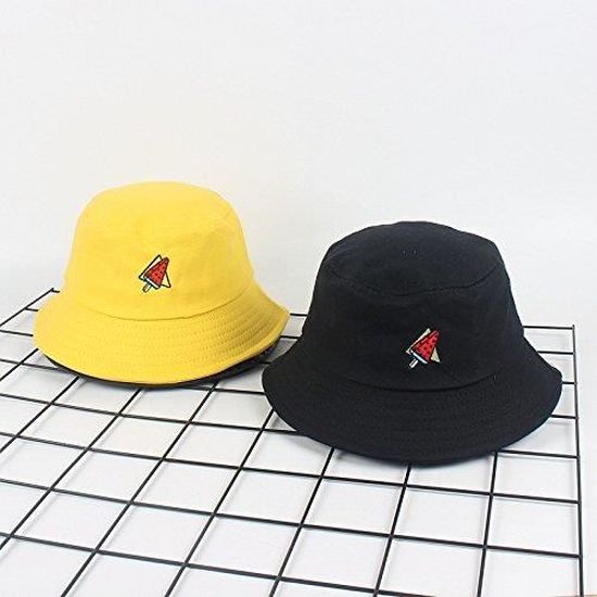 Fablcrew Chapeau Bob Pecheur en Motif de Broderie Chien Chapeau de Soleil Pliable Anti-UV Protection /Ét/é pour Femmes Homme Plage Loisir Voyage