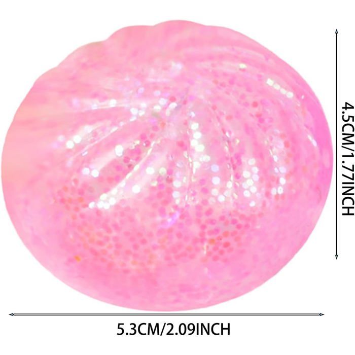 Dumpling Squishy Géant Mystère – Balle Anti-stress Pailletée Rose Rare – Jouet Sensoriel Avec Boîte Vapeur – Cadeau Décompression Pour Enfant, Ado, Adulte