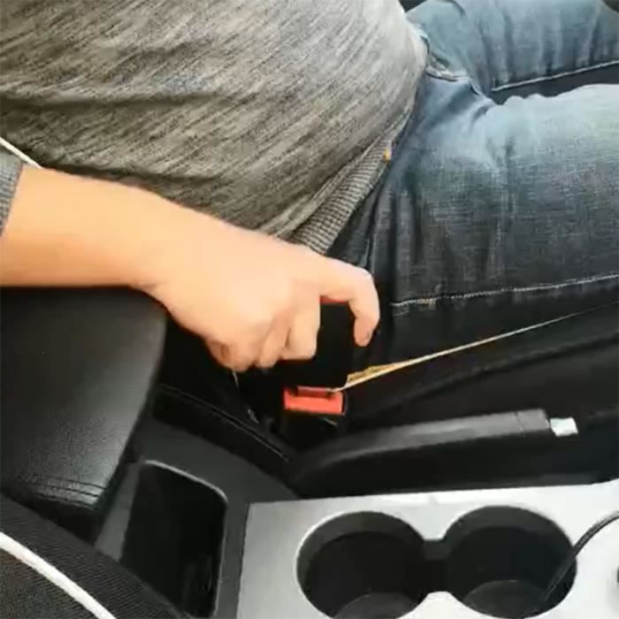 Rallonge de ceinture de sécurité de voiture en métal, clip de