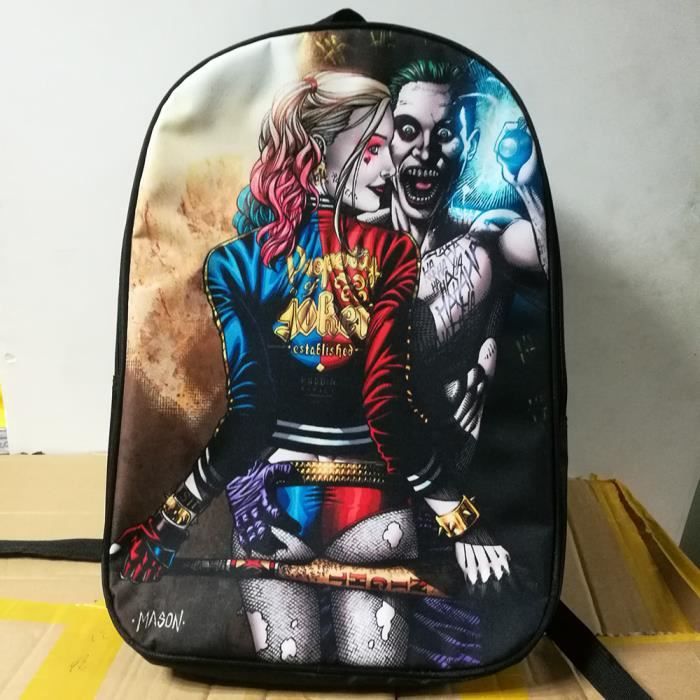 SAC A DOS Suicide Squad Cartables Cool Gar ons Filles Adolescents