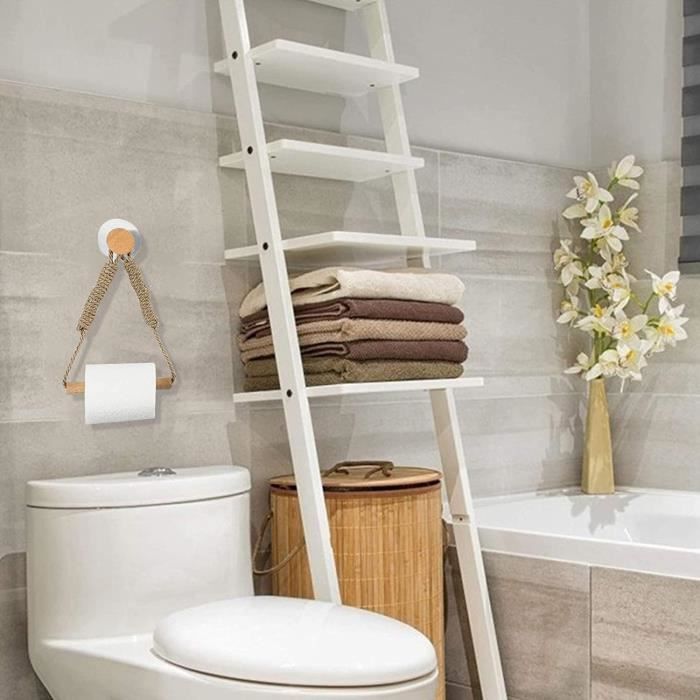 Woodluv Porte-rouleau de papier toilette en bambou – Idéal pour la salle de  bain ou les toilettes : : Bricolage