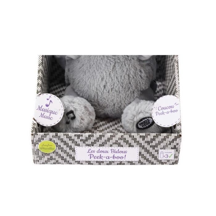Peluche Coucou et Comptine Valentin Le lapin Piou Piou et Merveilles