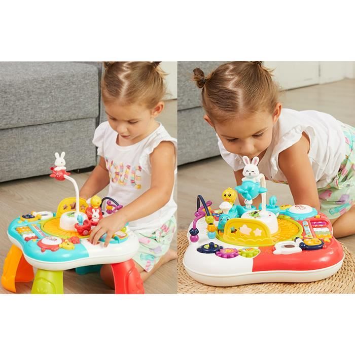 Table d'activité Jouet Musical Bébé Tambour Bébé 6 en 1 Jeux Éducatifs  Cadeau pour Bébé pour Enfant Fille Garçon 2 3 4 5 Ans - Cdiscount Jeux -  Jouets