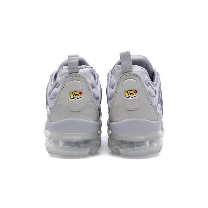 Baskets Nike Air VaporMax Plus TN AUTREMENT Mixte Lacets Noir et Argent Dessus Synthetique Argent Cdiscount Chaussures