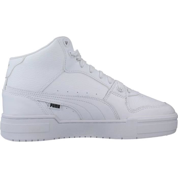Basket Homme PUMA YELLOW Modele 125492 Blanc Semelle Gomme Exterieur Peau Blanc Cdiscount Chaussures