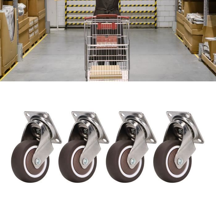Lot De 4 Plaques De Support Robustes Pour Patins à Roulettes Quad – Acier Inoxydable – Pièces De Rechange