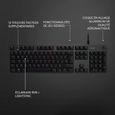 Clavier gamer - Filaire - Logitech G - G512 - Switchs GX Brown - AZERTY - Carbon-4