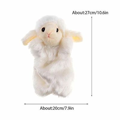 Marionnette à main en peluche âne agneau Panda lapin doux Animal en