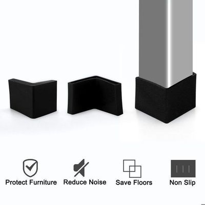 Embouts Pied De Patin En Plastique – Pour Prises De Câblage, Trou 6 Mm, Noir, 40 Pcs