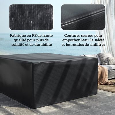 LEKEFET Housse de protection pour banc de jardin, housse de
