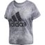 tee shirt adidas femme gris