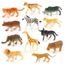 12pc Enfants Pour Enfants Assortiment De Jouet En Plastique Animaux Sauvages Jungle Zoo Figure Jouet 3857