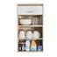 Meuble Cuisine Chene Bicolore 40 Cm H 72 Cm Coloris Blanc