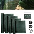 Brise-Vue pour clôture et Balustrade de Balcon LILIIN 1,5x10m en polyéthylène Stabilisé aux UV - Vert profond-0