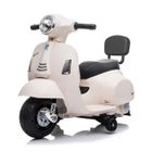KIJANA Moto Électrique pour Enfant - Vespa GTS - 6V - 1 à 3 ans - Blanc