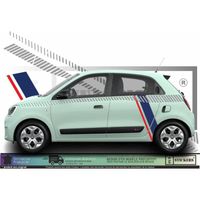Renault Twingo 3 Kit bandes édition spéciale France -  GRIS ALU - Kit Complet  - Tuning Sticker Autocollant Graphic Decals