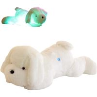 Veilleuse en peluche douce pour chiot, jouet créatif en forme de chien, mignon animal en peluche, cadeau d'anniversaire pour enfants