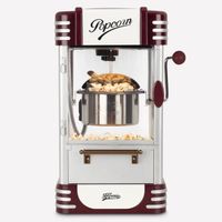 Machine à popcorn - HKOENIG - Design retro - Capacité 50g - Lumière intérieure