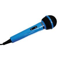Microphone avec fil bleu micro polyvalent karaoke