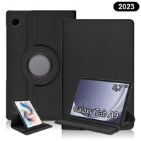 Coque pour Samsung Galaxy Tab A9 - 8,7" - 2023 - Rotation 360° Housse tablette pour Samsung Galaxy Tab A9 [X110/X115] - Noir