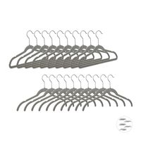 Relaxdays Cintres Pour Costumes, Lot De 16, Bois De Cèdre, Pour Armoire Epaules Larges Et Traverse Nature 92933927