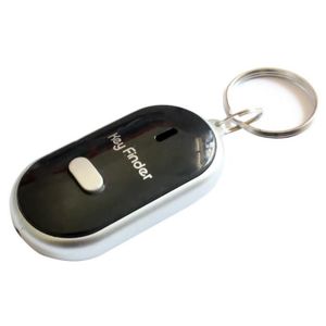 TRACAGE GPS Noir-Mini localisateur de clé de sifflet anti2018, bip clignotant, télécommande perdue, porte-clés, livraison